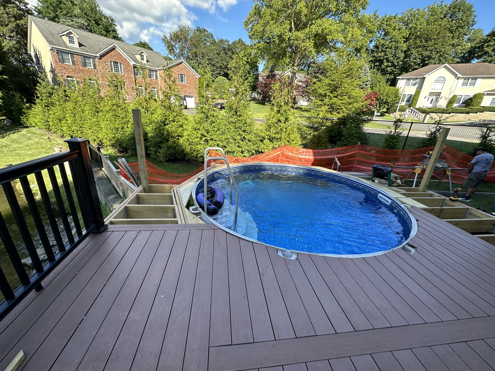 Detalle de Deck para Piscina