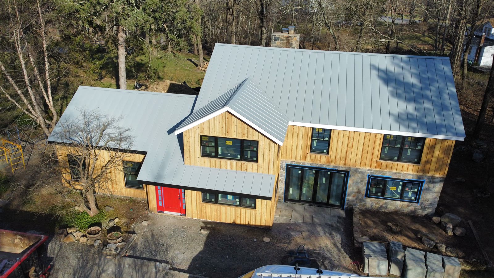 Techo de Metal Standing Seam - Vista Aérea