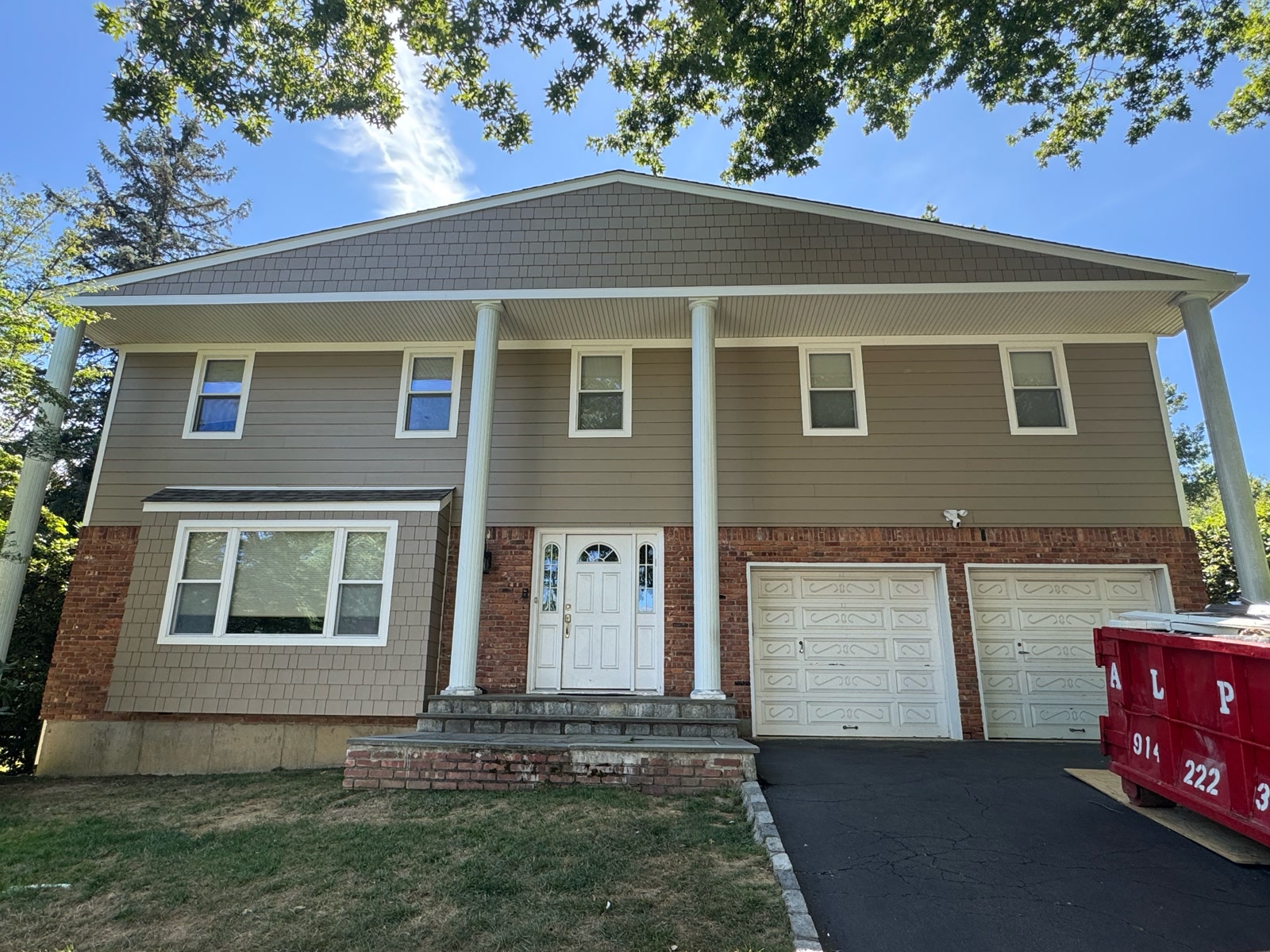 Siding Hardie Shingle con Columnas